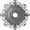 Ekena Millwork Orleans Ceiling Medallion (Fits Canopies up to 8 1/4"), 38 3/8"OD x 6 5/8"ID x 2 7/8"P, Platinum CM38OLPLS - alternate 1